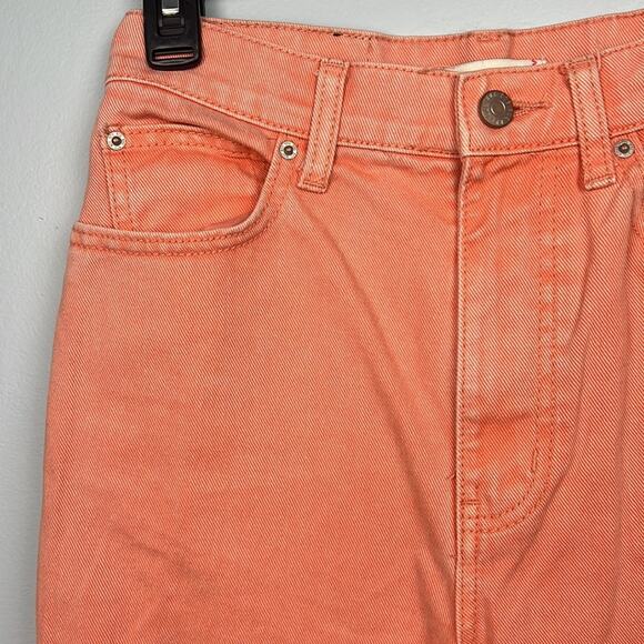 BDG Urban Outfitters Low A-Wide High Rise Wide leg light orange jeans size 27 - Picture 2 of 11
